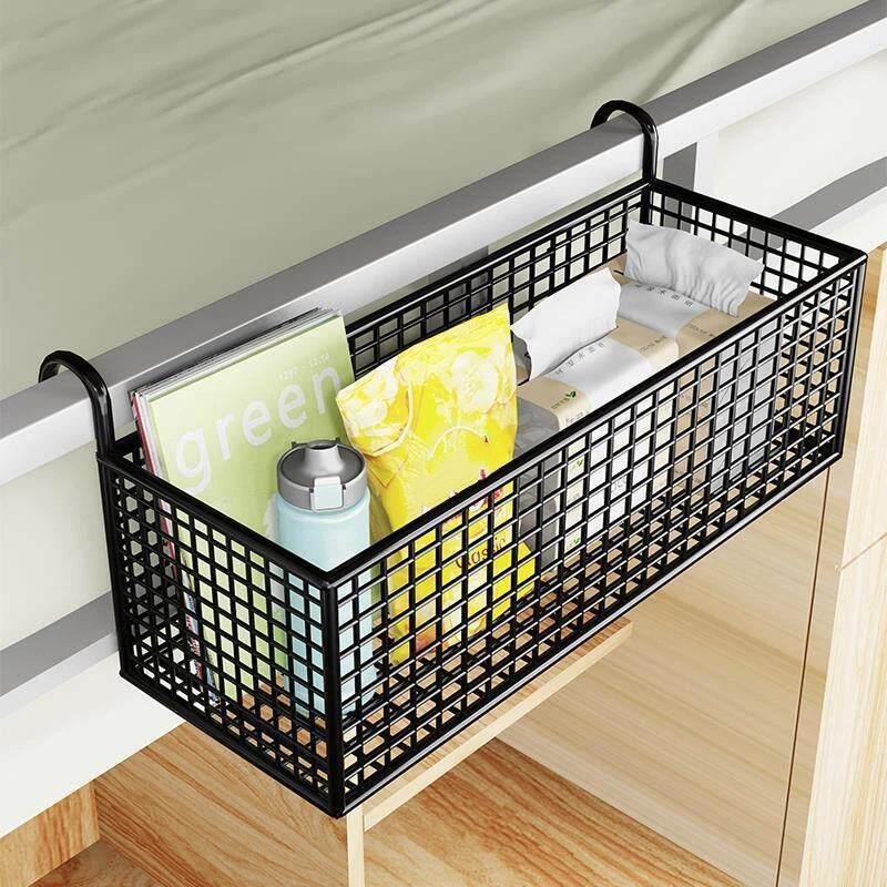 Senza Fori Senza Danni al Telaio del Letto Scaffale Portaoggetti da Comodino per Letto da Dormitorio Cesto Porta Snack per Letto a Castello