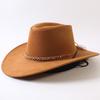 Popolare cappello western da cowboy a tesa larga classico europeo e americano per uomo e donna moda outdoor cappello da cowboy anti-sole cappello jazz