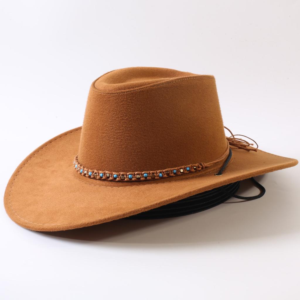 Popolare cappello western da cowboy a tesa larga classico europeo e americano per uomo e donna moda outdoor cappello da cowboy anti-sole cappello jazz