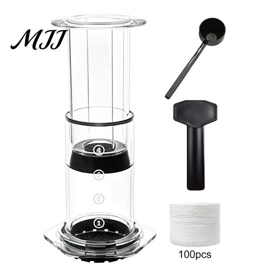 Manual Espresso Machine Portable Coffee Maker, Pour-Over And Style Press, Lightweight Extractor Brewing Compression Cup for Office Camping Travel