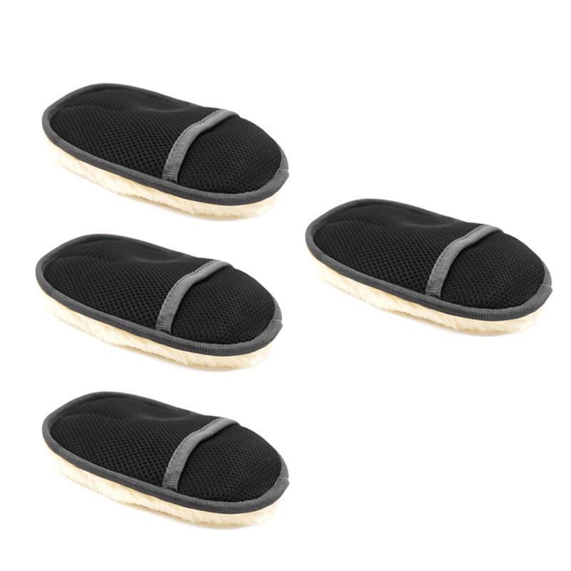 1/2/3/4/5/6pcs Car Styling Wool Soft Car Washing Gloves Cleaning Brush Motorcycle Washer Care Products Plush Car Wash Gloves