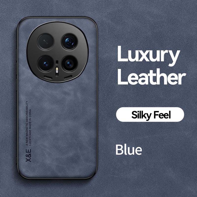 Luxury Leather Case For Honor Magic 8 Pro 7 6 5 Pro X7d X70 X70i GT Pro Cover With Metal Plate Support Car Hold Cover Capa Funda