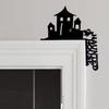 Door Topper Metal Spooky Door Sign Horror Doorframe Ornament For Halloween Bedroom Haunted House Living Room Bathroom Apartment