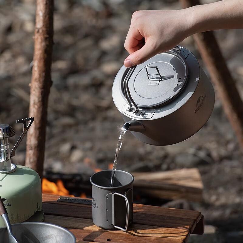Naturehike 1L Portable Titanium Camping Kettle