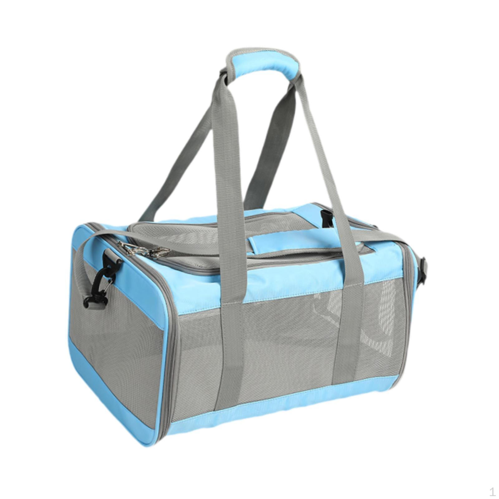 

Cat Carrier Bag Ventilated Comfort Travel Supplies,Pet Carrier, Soft Sided for синій