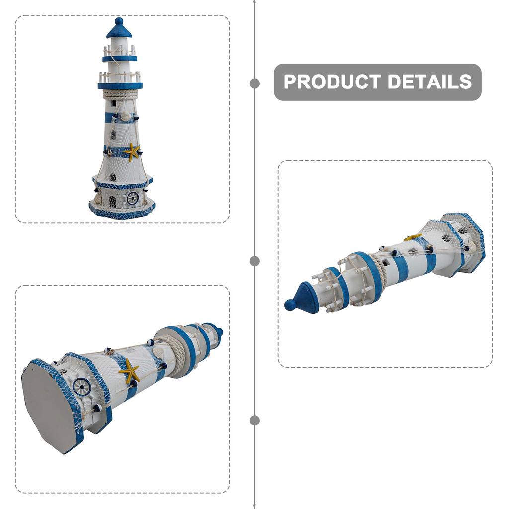 Coastal Decor Lighthouse Sea Ornamental Lighthouse Coastal Style Decor Attention To Detail One-of-a-kind Piece