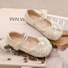 Girls' Shoes Princess Shoes Spring and Autumn New Children's Small Leather Shoes Autumn Baby Crystal Shiny Rhinestone Single Shoes