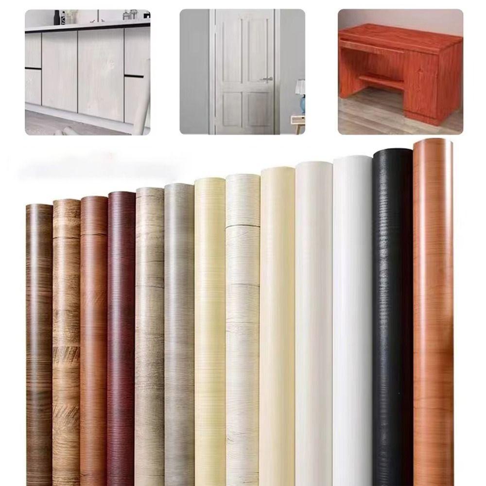 3D Selbstklebende Tapetenrolle 40*300cm Folie Selbstklebende Tapete Neue Holzmaserung Aufkleber