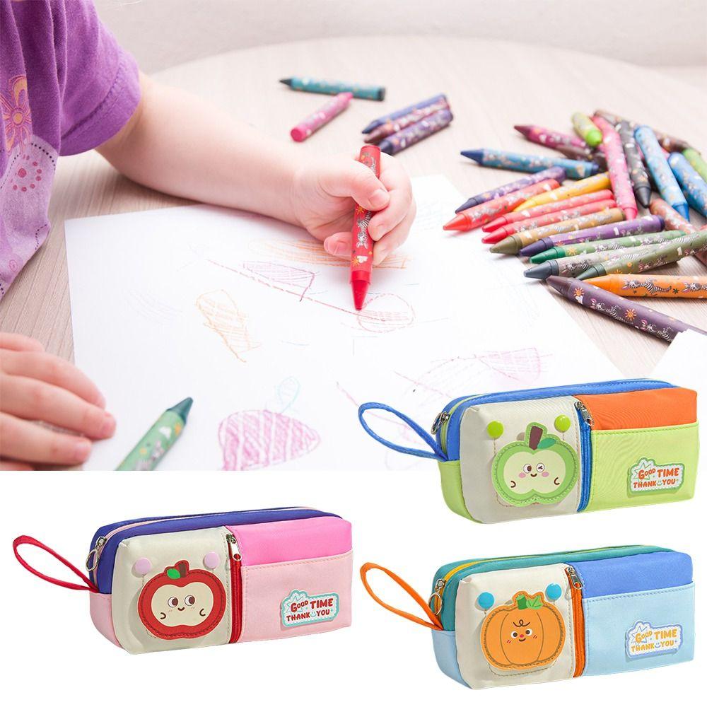 Three Layers Pencil Case Large Capacity Stationery Storage Bag Stationery Organizer  School Office