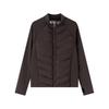 Women's new slim-fitting light sports jacket stand-up collar cotton-padded coat autumn and winter ribs running warm cotton-padded coat black