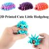 3D Printed Hedgehog Pine Cone Toy Articulated Cute Figurine for Desk Decoration Collectible Miniature Model Trending Gift