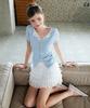 HYFVE Lined Pants Lace Tiered Elastic Mini Skirt