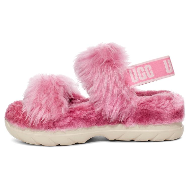 

UGG Fluff Sugar Sandal Fabric Stylish Sandal Women s Pink 1119999-PINK 39