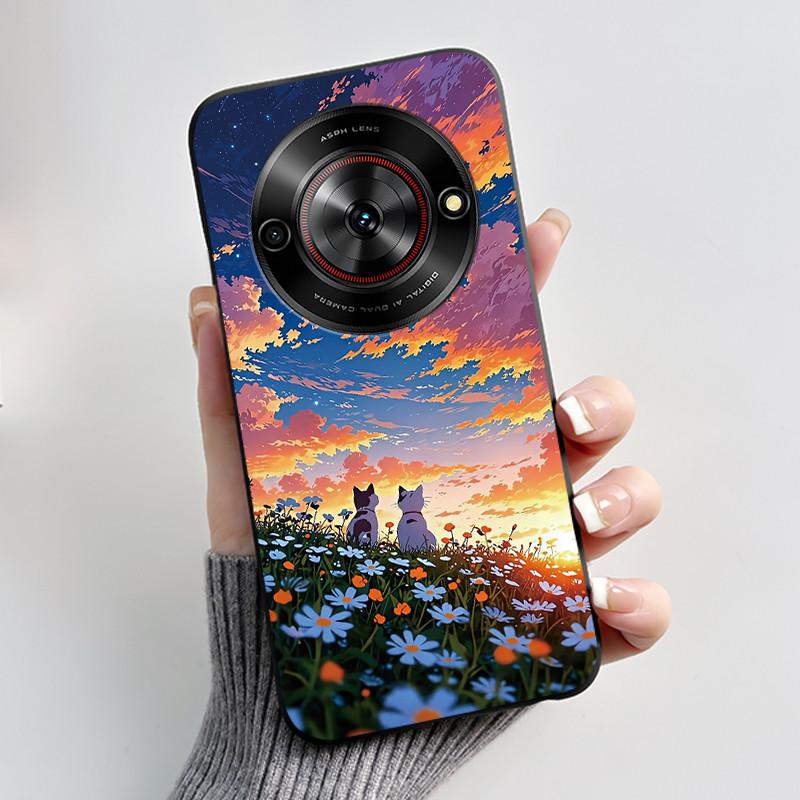 Phone Casing For ZTE Blade A75 5G Z2357N Nubia Focus 5G Case Luxury Dragon Cute Cool Boys Girls Black Soft TPU Back Shell Cover