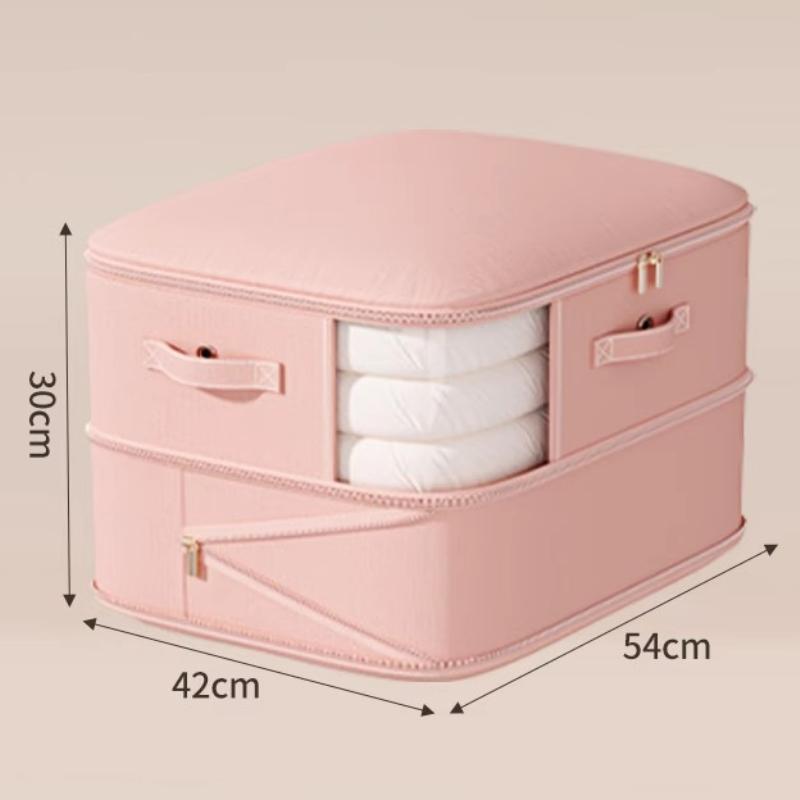 

Большой Вместимости Негабаритный Портативный Компрессионный Мешок для Хранения, Подходит для Одежды, Одеял, Подушек, Пуховых Одеял, Органайзер для Экономии Места 54*42*30cm розовый