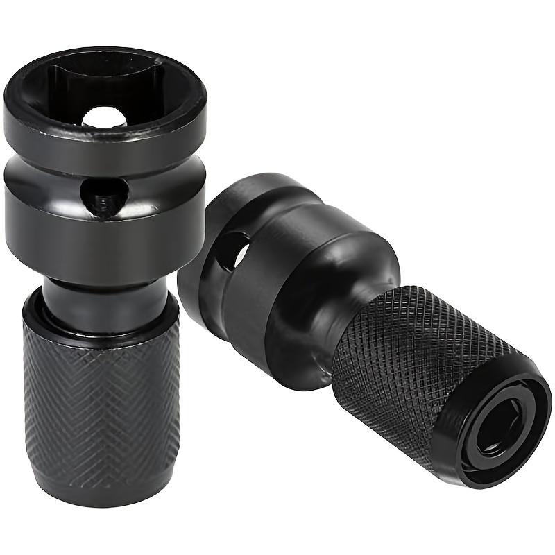 Quick Release 1/2-Inch Square Drive To 1/4-Inch Hex Female Socket Adapter Converter Chuck Adaptor for Impact and Ratchet Wrenche