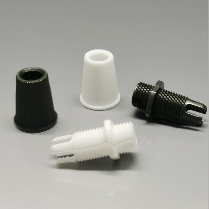 Cablu plastic 25PCS/lot Clemă de sârmă din plastic alb/negru cu relief, clemă de cablu cu filet masculin M10, mânere pentru cabluri pentru accesorii de iluminat cu pandantiv