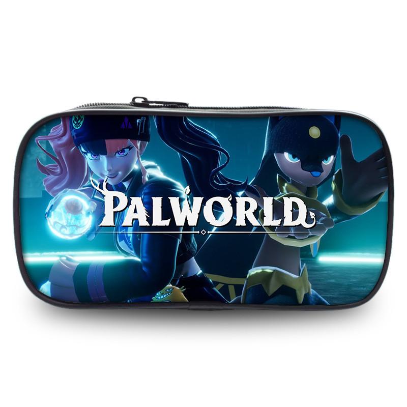 Palworld Large Capacity Student Pencil Case Polyester Universal For Boys And Girls