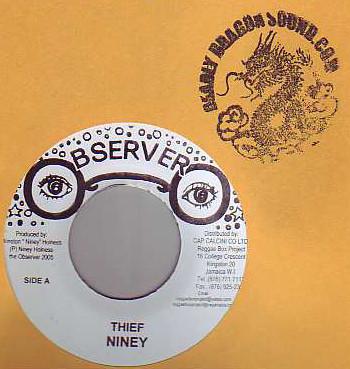 

7inch Record NINEY THE OBSERVER Thief NONE Observer 2005 Jamaica Reggae Ska Dub Used