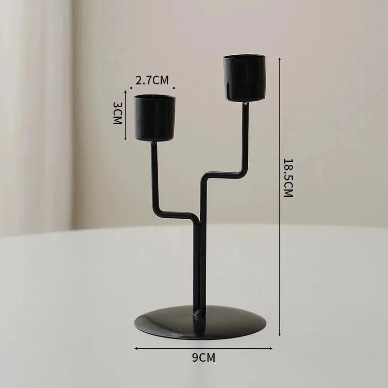 Candlestick Crafts Simple Nordic Desk Candle Ornament Candle Holder for Dining Room Decor Thanksgiving Wedding Festivals Gift