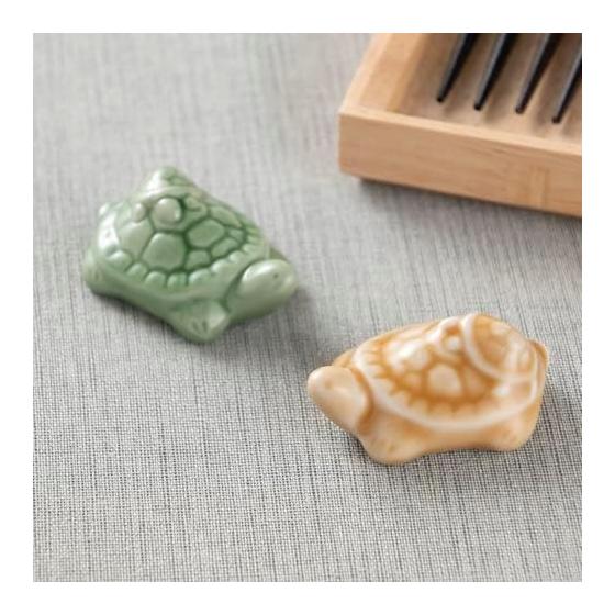 Tatara Chopstick Rest, Baby Turtle On Mother Turtle, Land, Porcelain, Made In Japan