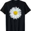White and Yellow Heart Daisy T-Shirt Flower Rave Tee T-Shirt
