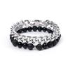 Jbans Classic Maximum Surgical Steel Chain 227 Black Stone 426 Gemstone Bracelet Set (C2101-Se178_Bk)