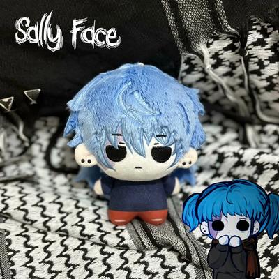 Poupée Peluche Cosplay Sally Face Sal 12CM Poupées Remplies Coton Figurine Peluche Douce Accessoires Accessoires d'Halloween