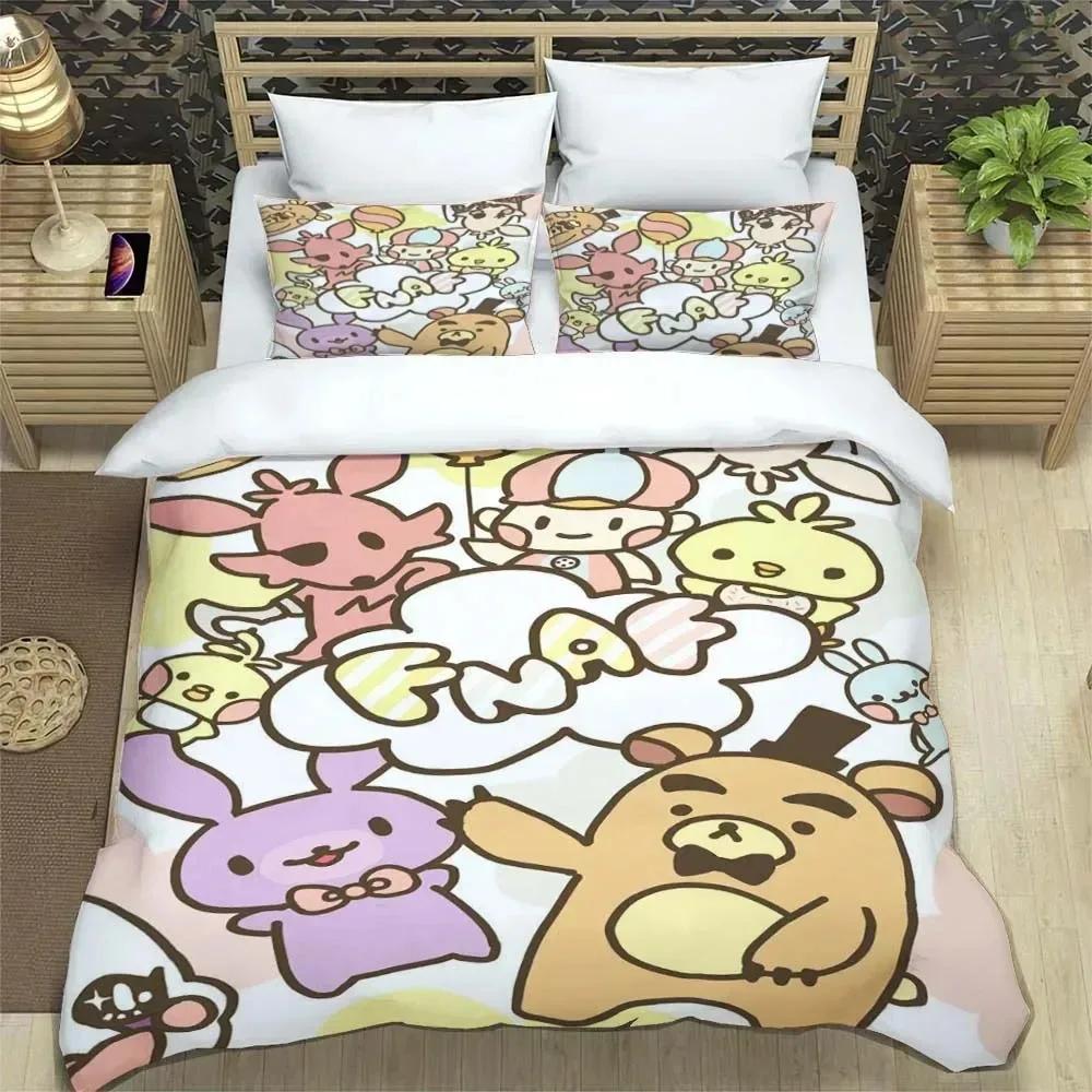3Pcs F-Five N-Nights At Freddys F-Fnaf Bedding Set Single/Double/Full/Queen/King Size Game Gift For Adults Kids As Bedroom Decor