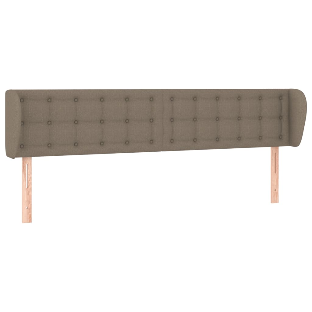 Vidaxl Zagłówek Uszak, Taupe, 163X23X78/88 Cm, Tkanina