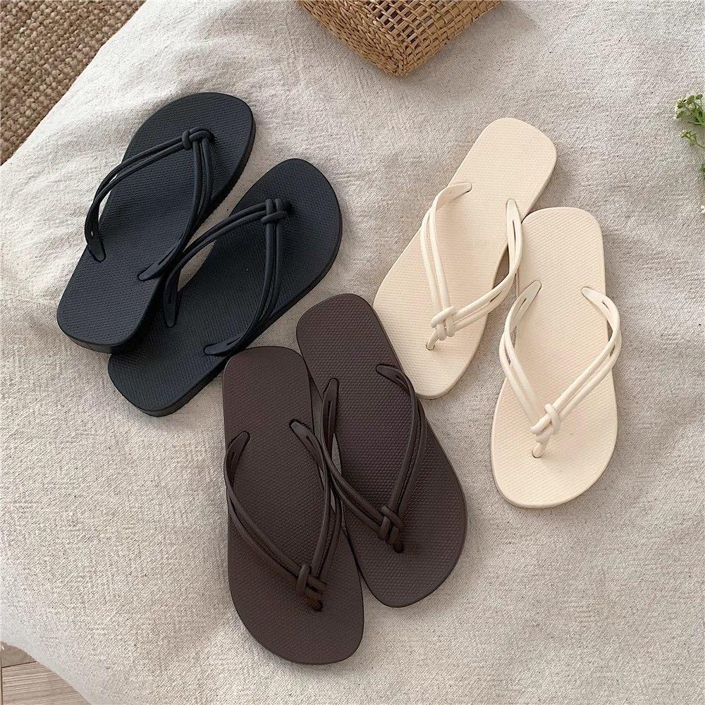 Korean Style Casual Women's Non-Slip Flip-Flops for Summer Beachwear