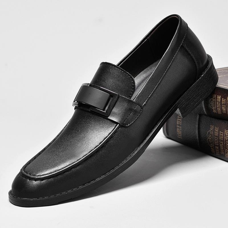 Fashion Brand Men Loafers Leather Slip On Casual Business Dress Shoes Men Wedding Party Office Fashion Shoes Flats Comfort Driving Shoes