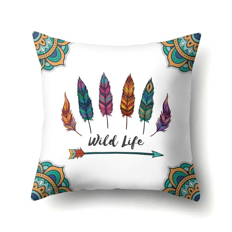 Dreamcatcher Boho Polyester Pillowcase Car Decoration Home Print Bedside Sofa Pillowcase