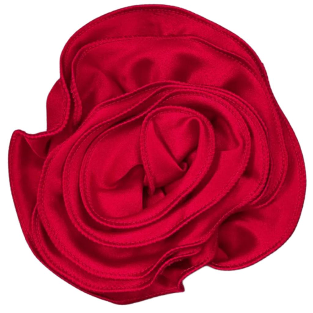 Handmade Flower Appliques Silk Flower Brooch Craft Dance Costume Decors Large 3D Flower Patches Clothing Sewing Ornament