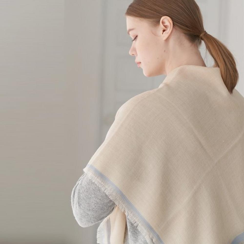Dal Cashmere Air Scarf Square Beige