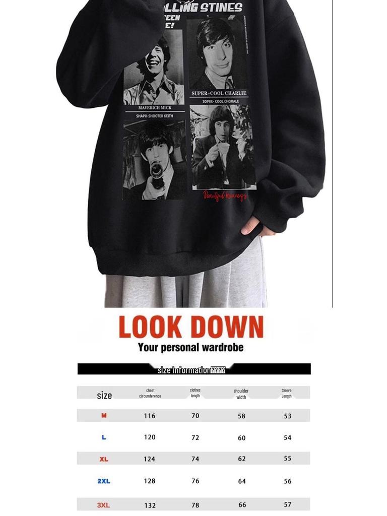 Men's Trendy Cotton Crewneck Hoodie: Lightweight Spring/Autumn Fleece Jacket, Loose Fit, Student Style, Hoodless Outerwear.