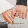 925 Sterling Silver French-Style Couple Rings: Elegant Niche Design Wedding Bands for Men and Women - Ideal Christmas Gift