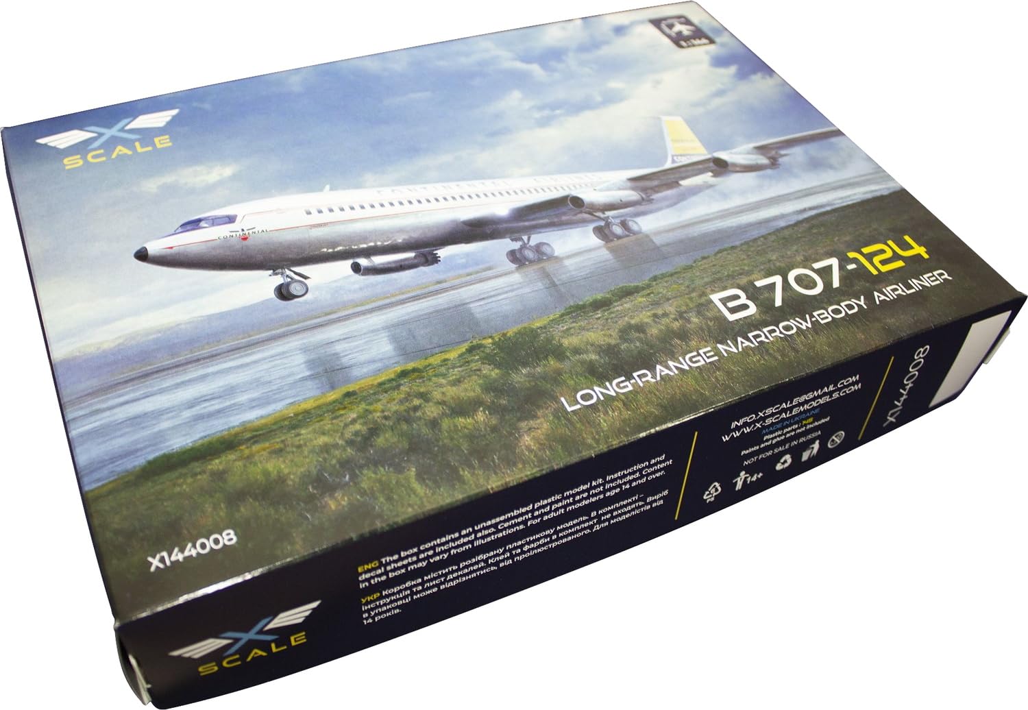 

Модели Пластиковая модель XSM144008 X-Scale 1/144 B707-124 (Самолет)