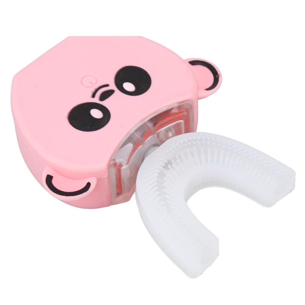 Kinder Automatische Elektrische Zahnbürste Silikon Smart Wiederaufladbare U Typ Mund Reiniger für 360