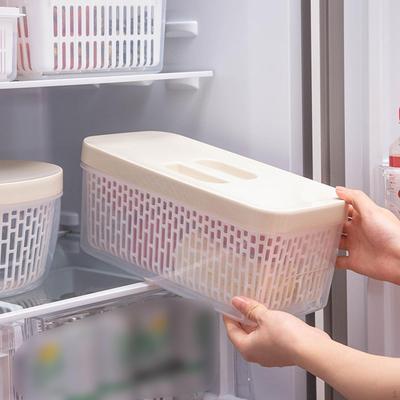 Ablaufende Gemüseaufbewahrungsbox Kühlschrank Obstbehälter Tägliche Notwendigkeiten, Haushalt, Große Kapazität