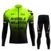 Long Sleeve  Sweat-absorbing Quick-drying Highway Spring and Autumn Men's and Women's Cycling Suit 2026 Autumn Breathable Cycling Suit Set
