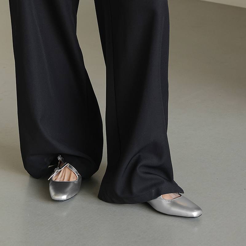 Krazing Pot Microfiber Mules Med Heels Office Lady European Design Fashion Summer Size 43 Size 42 Women Sandals
