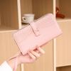 Women's Tri-Fold Minimalist Wallet: Fashionable and Functional Long Clutch with Zipper and Snap Closure, Multiple Card Slots