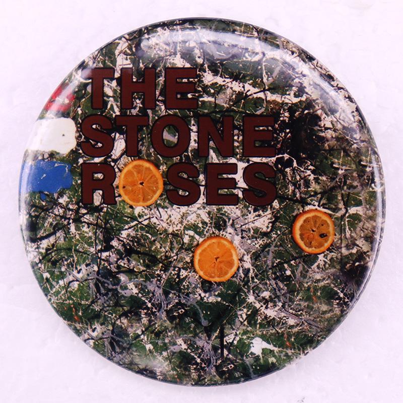 Stone Roses Band Tinplate Brooch Pin