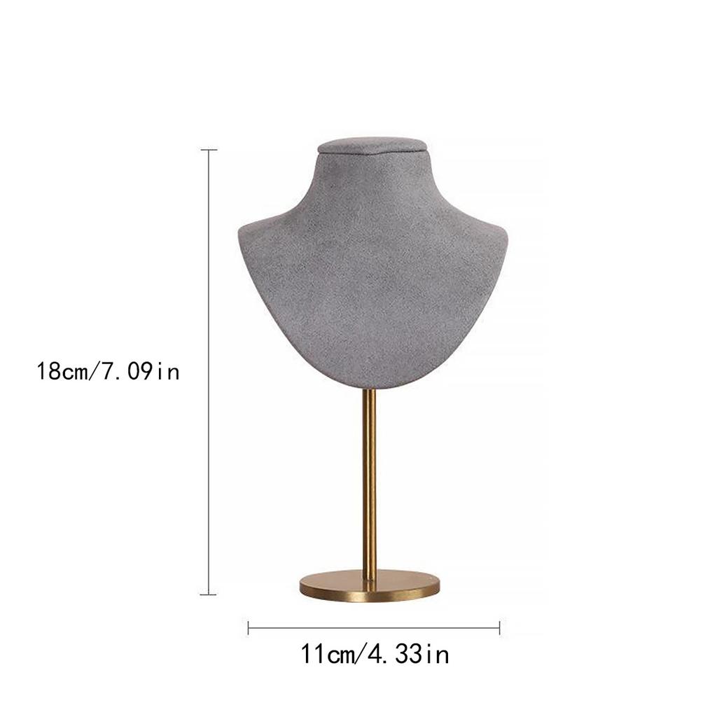 Jewelry Stand Display Necklace Holder T-Bar Plated Metal Tabletop Jewelry Organizer Tower for Show Jewelry Hanging Pendant