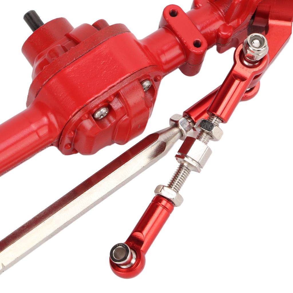 RC Metal Bridge Set Aluminum Alloy Red High Strength Remote Control Car Parts Accessories