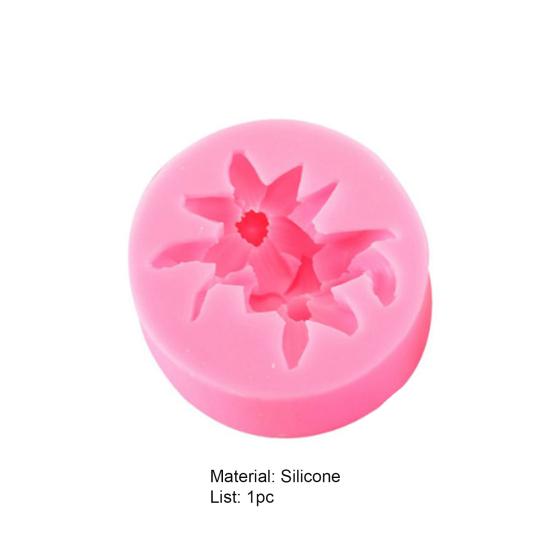 Tårtform mångsidig Värmebeständig non-stick Återanvändbar Lätt urformning Tårtdekoration DIY Rose Lilies Kryddnejlika Blomma