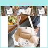 Chic Korean Style Retro Canvas Tote Bag Fashionable Single Shoulder Shopping Bag For Women