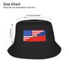 Stylish Usa Haiti Flag Bucket Hat Girl Lightweight Outdoor  Fishing Hat Spring Headwear
