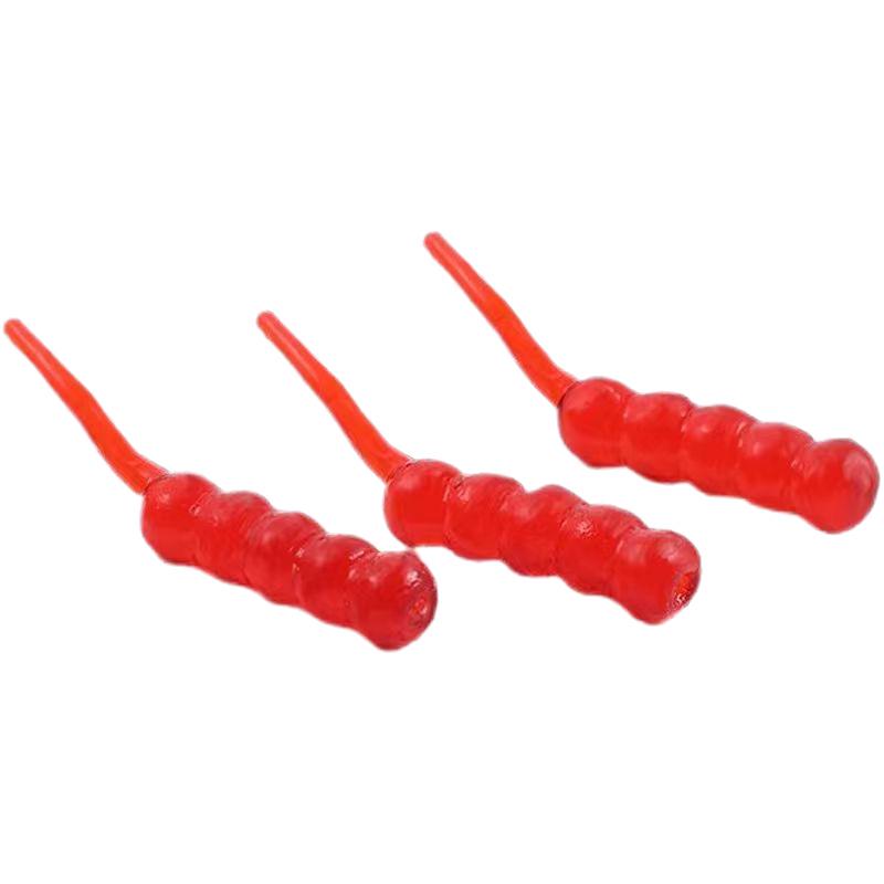 Dynamic Floating Maggot Lure: Soft Bead Simulation for Attracting Carp & Crucian with Earthworm & Redworm Scent.